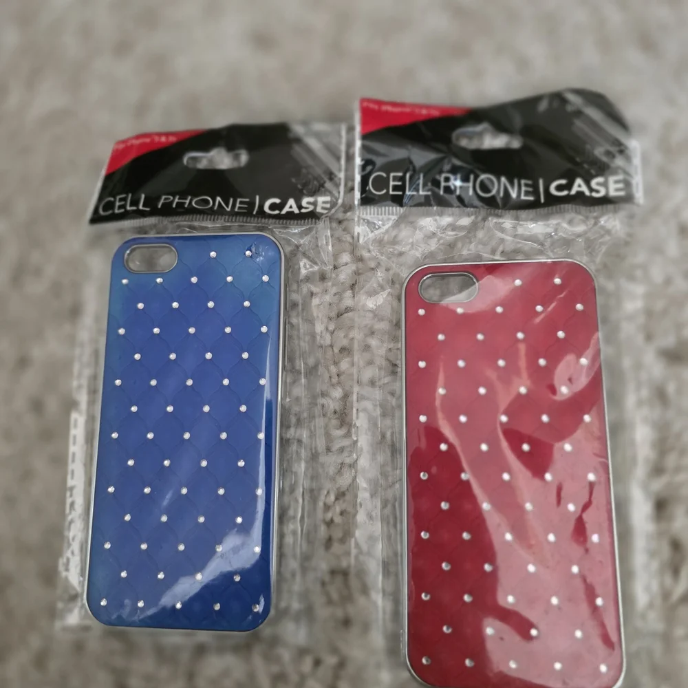 Blue and Red Polka Dot Phone Cases